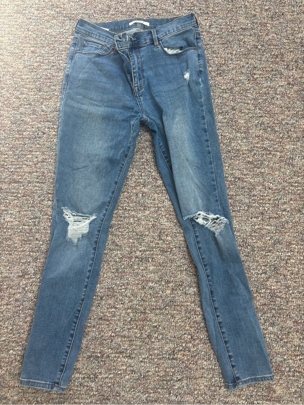 PacSun Women’s Distressed Skinny Jeans - Blue